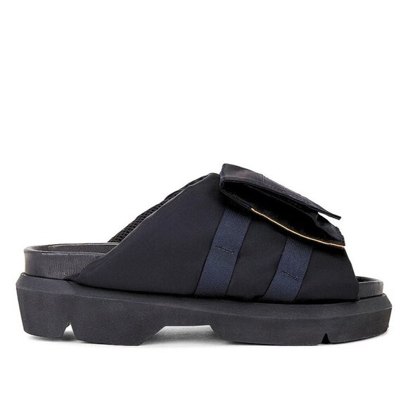 SACAI Pockets Slides in Black 43 10 New With Box Mens Sandals - Picture 4 of 16